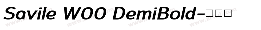 Savile W00 DemiBold字体转换